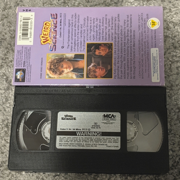 Weird Science VHS - Picture 2 of 2